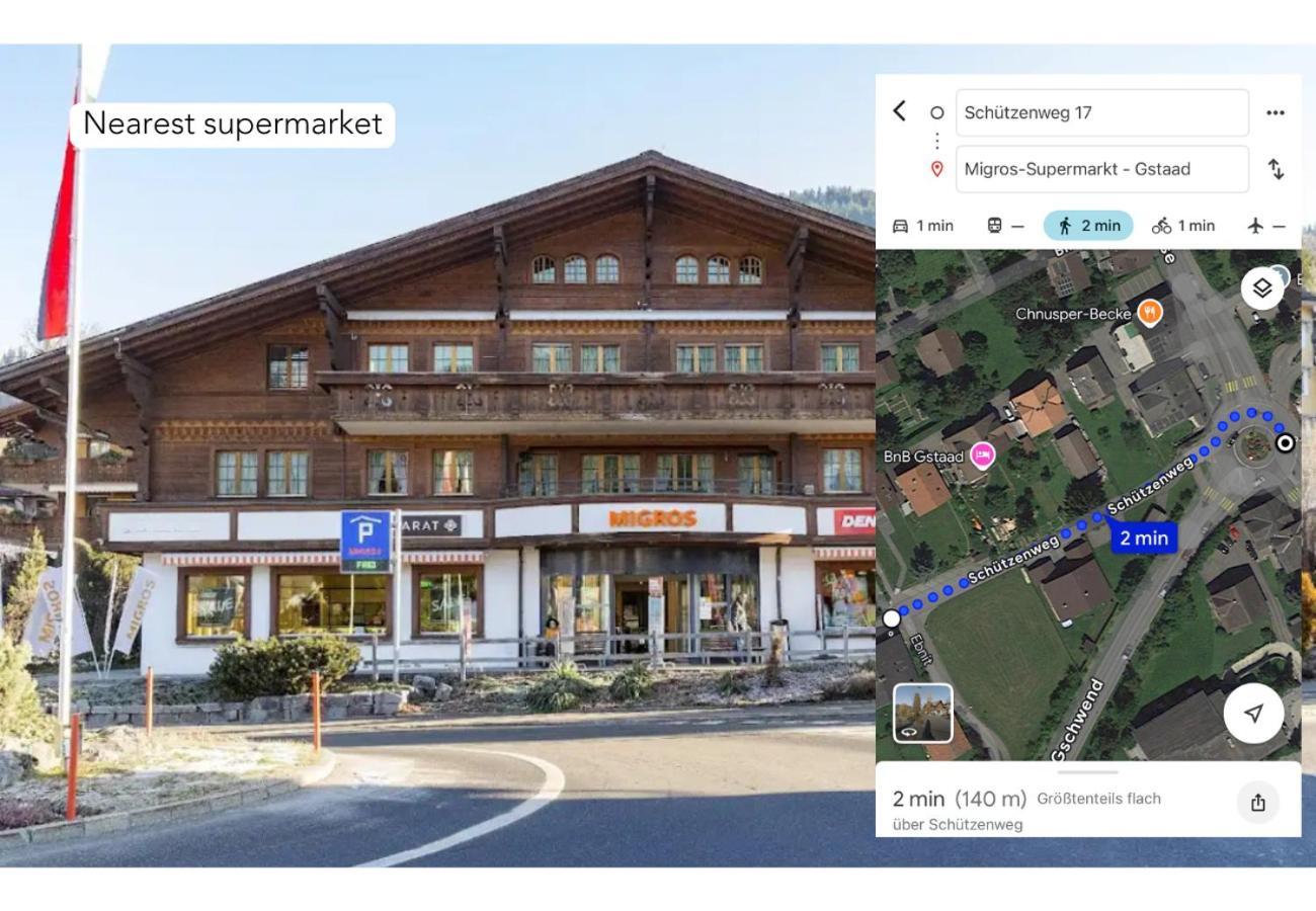 Charming Alpine Apartment Gstaad Kültér fotó